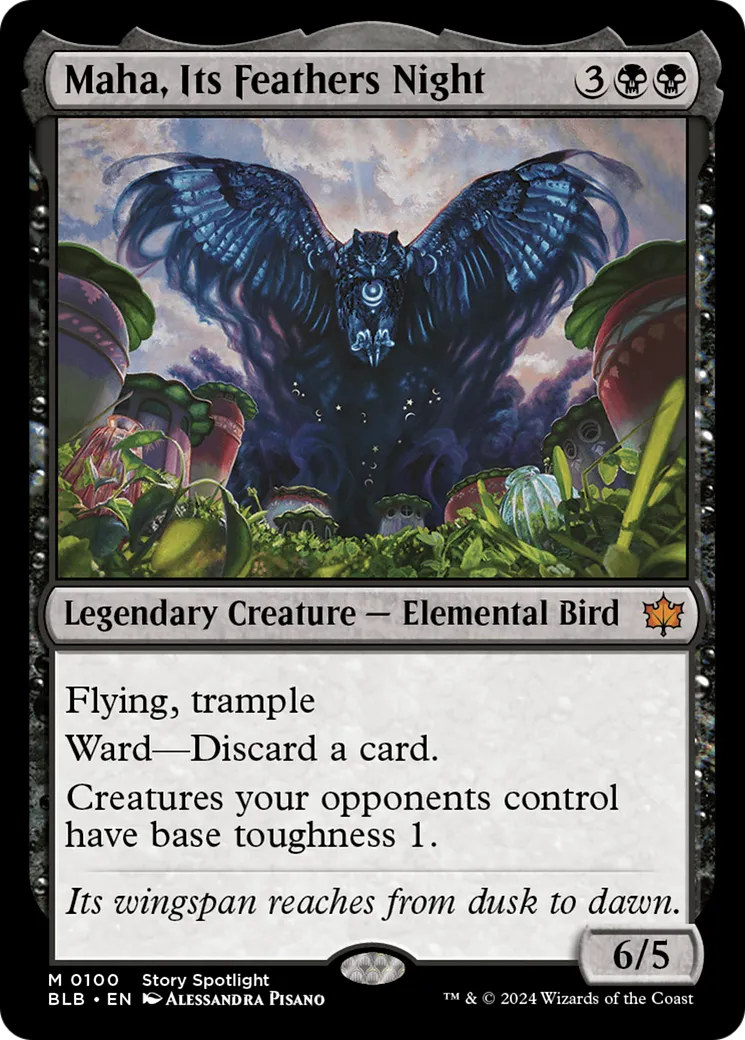 Maha, Its Feathers Night — Bloomburrow — Magic: The Gathering