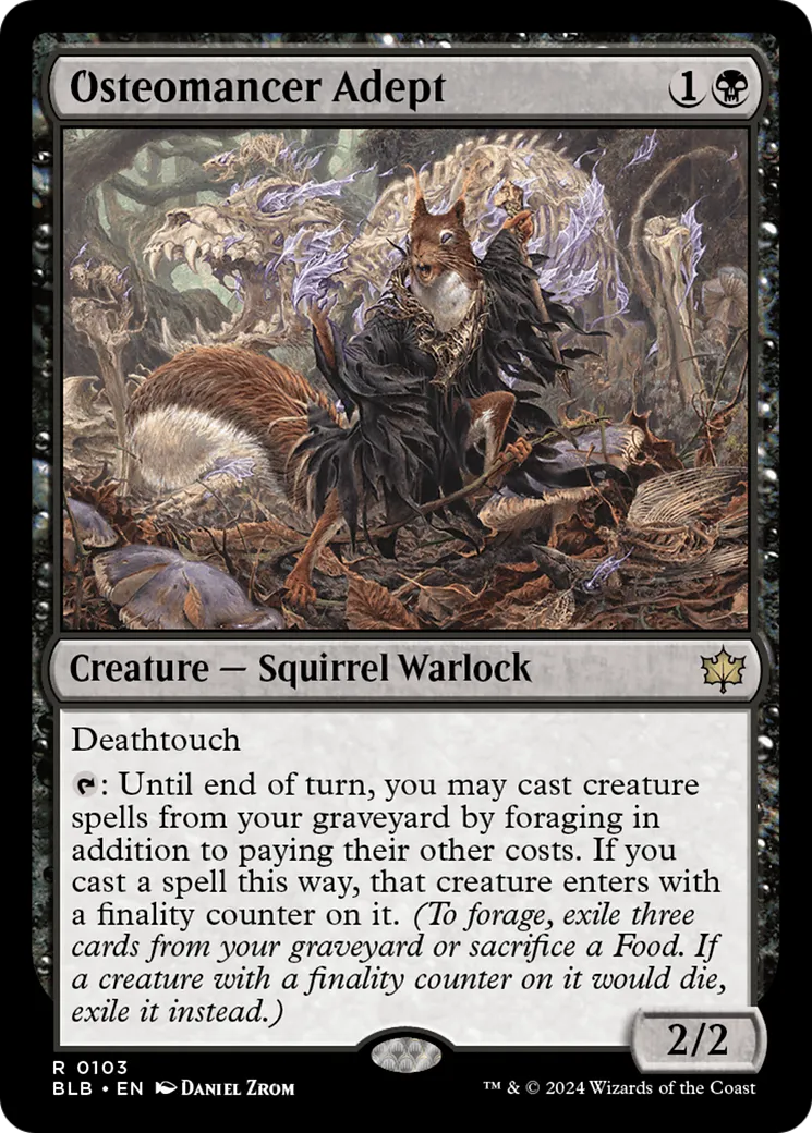 Expert ostéomancien — Bloomburrow — Magic: The Gathering