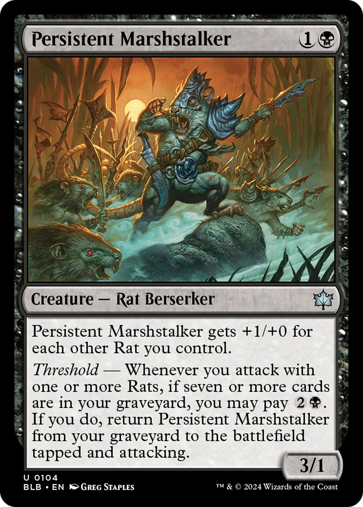 Pisteur des marécages persistant — Bloomburrow — Magic: The Gathering