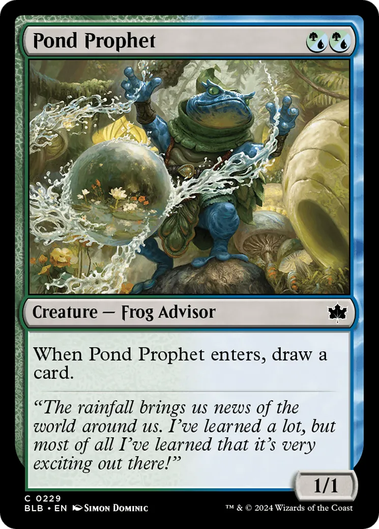 Prophète de l'étang — Bloomburrow — Magic: The Gathering