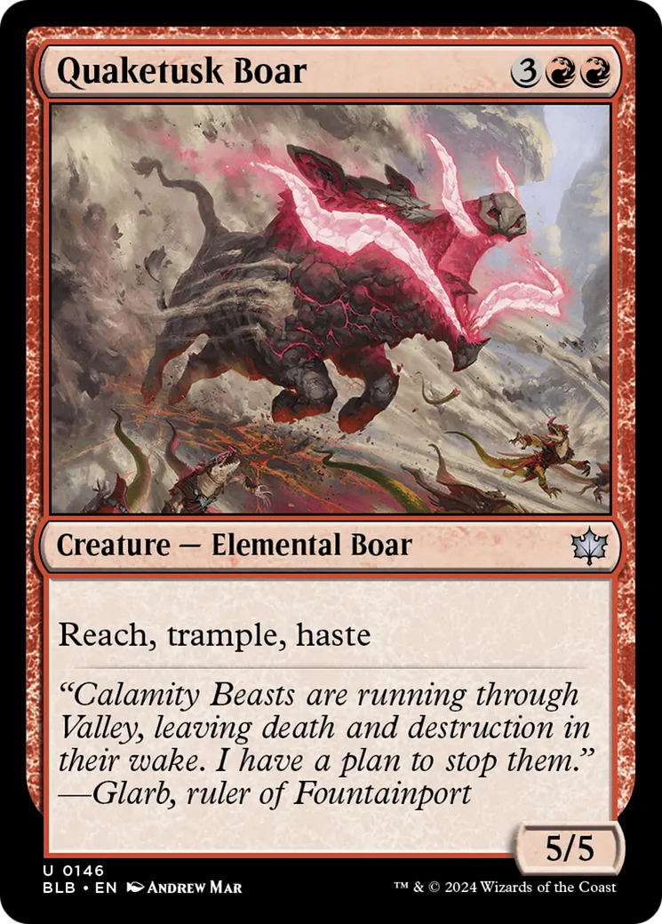 Sanglier sismivoire — Bloomburrow — Magic: The Gathering