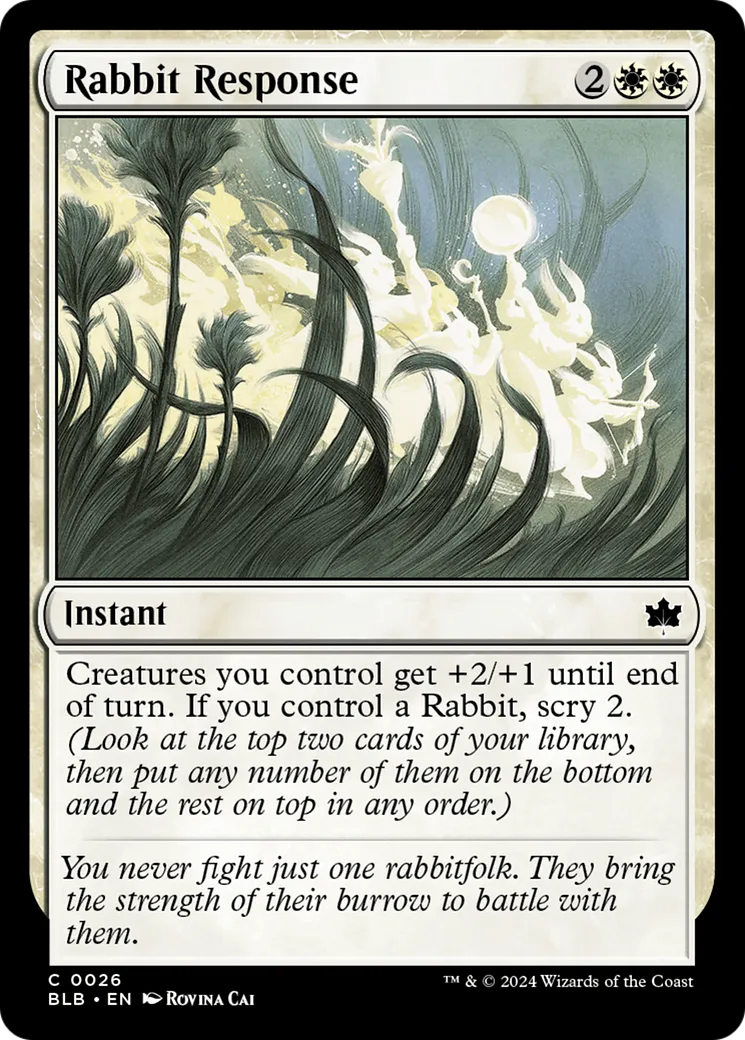Rabbit Response — Bloomburrow — Magic: The Gathering