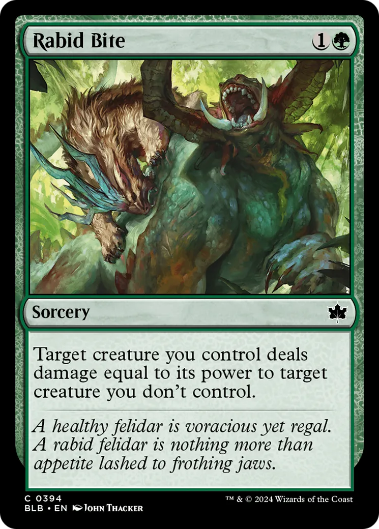 Morsure enragée — Bloomburrow — Magic: The Gathering