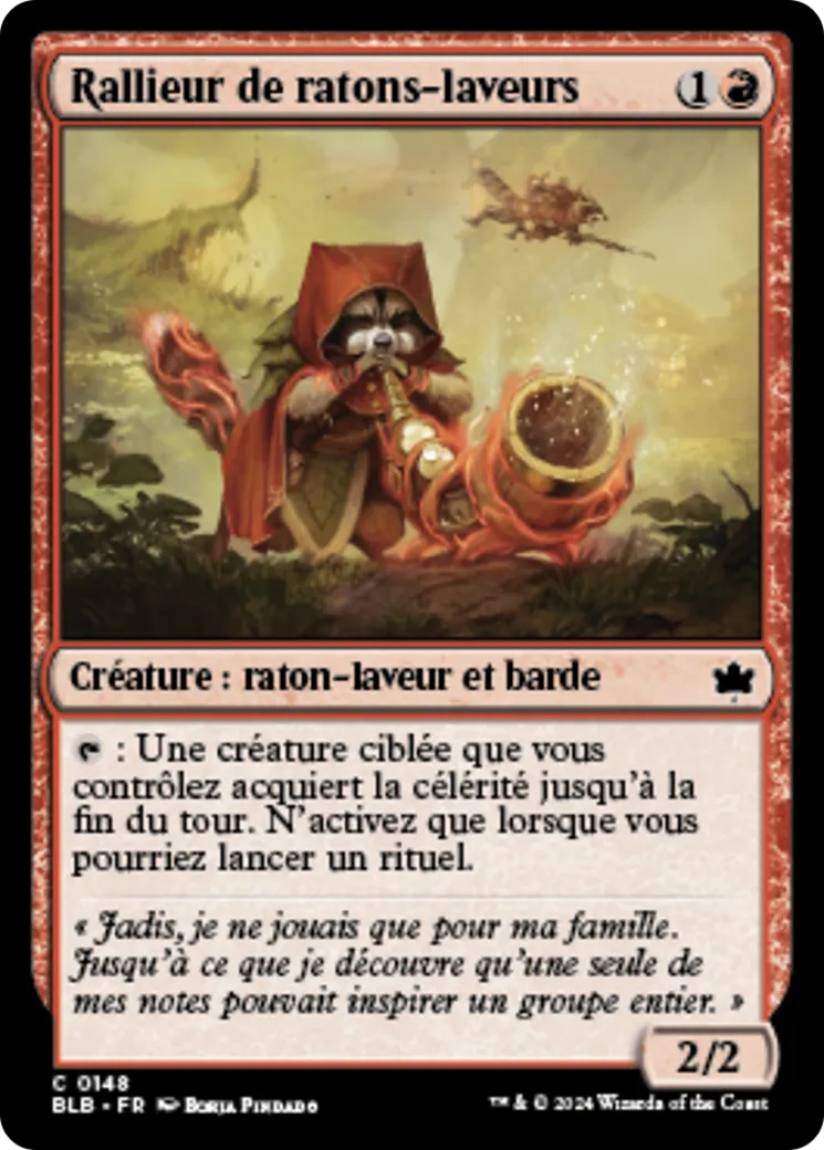 Rallieur de ratons-laveurs — Bloomburrow — Magic: The Gathering