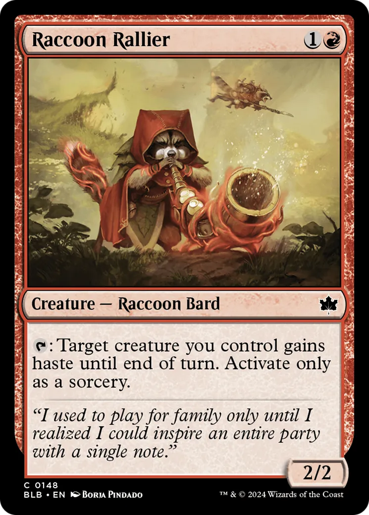 Rallieur de ratons-laveurs — Bloomburrow — Magic: The Gathering