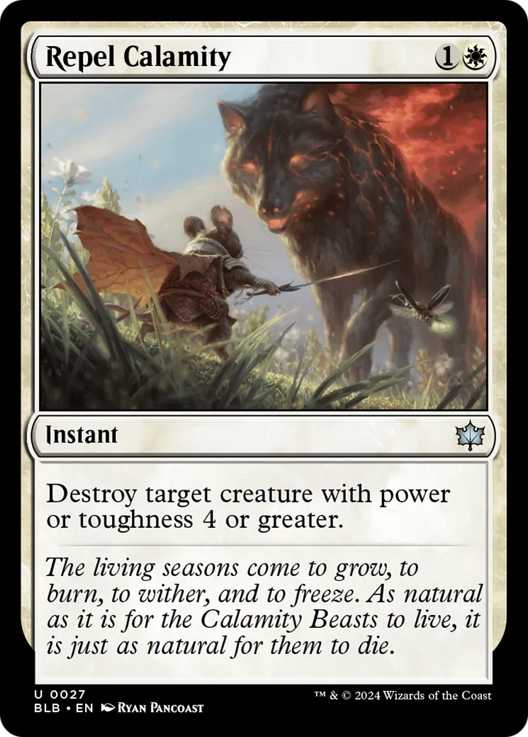 Repousser la calamité — Bloomburrow — Magic: The Gathering