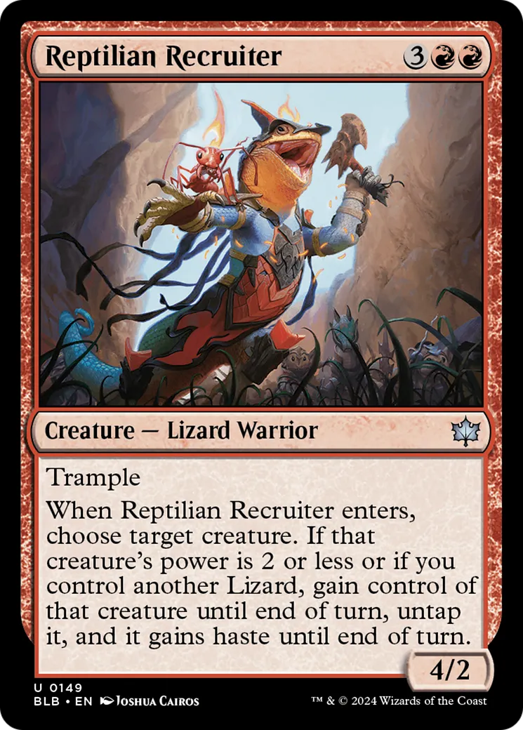 Recruteuse reptilienne — Bloomburrow — Magic: The Gathering