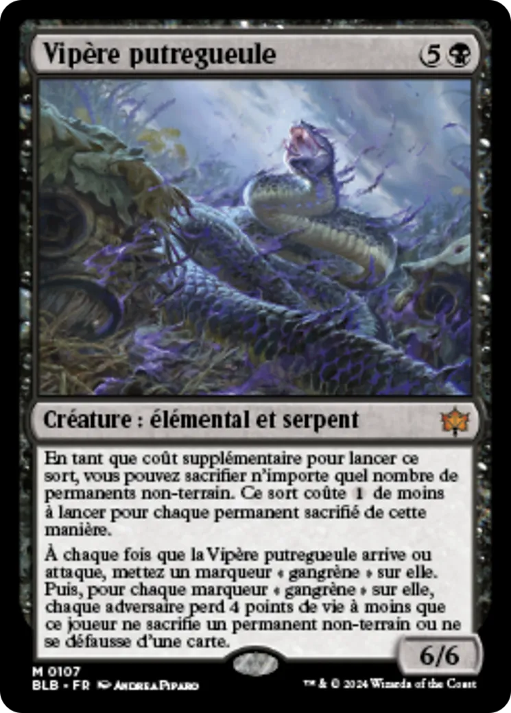 Vipère putregueule — Bloomburrow — Magic: The Gathering