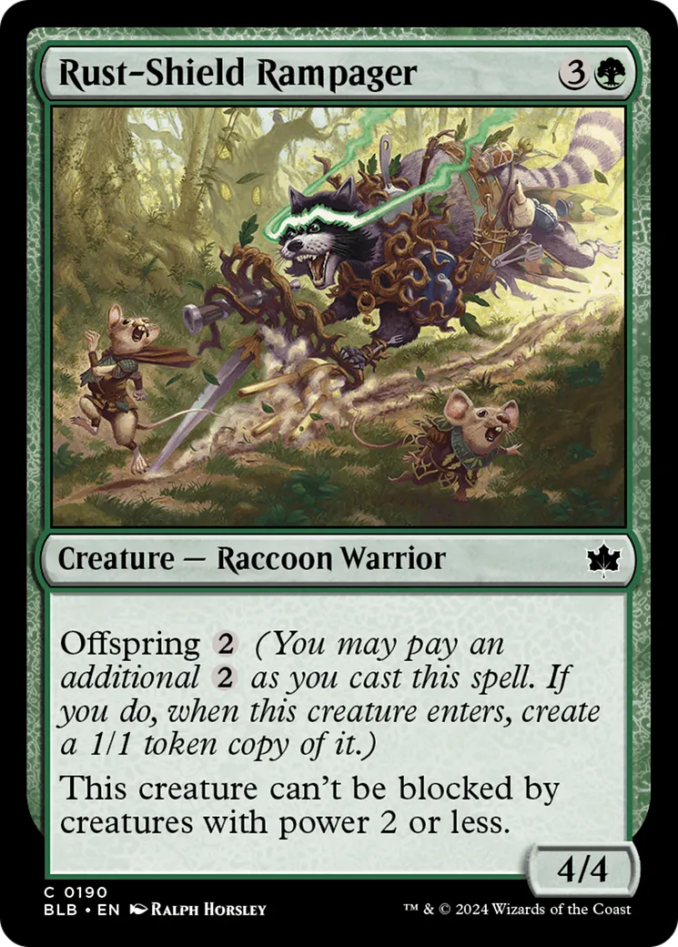 Saccageur au bouclier rouillé — Bloomburrow — Magic: The Gathering