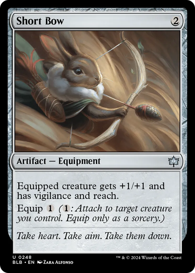 Short Bow from Bloomburrow - Magic: The Gathering
