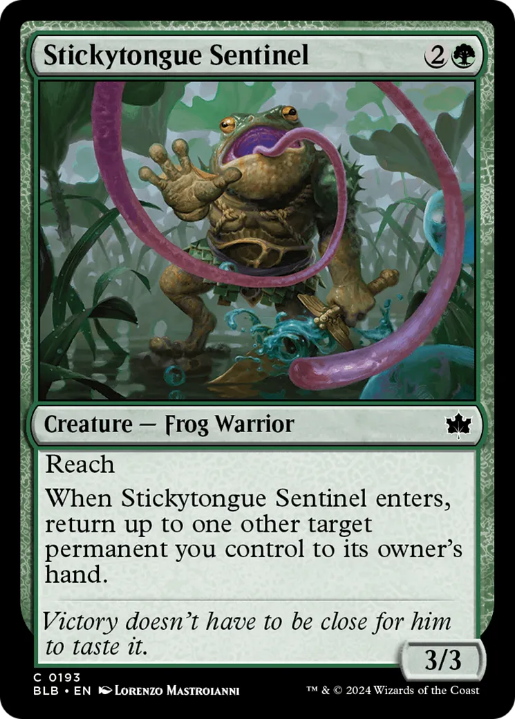Stickytongue Sentinel — Bloomburrow — Magic: The Gathering