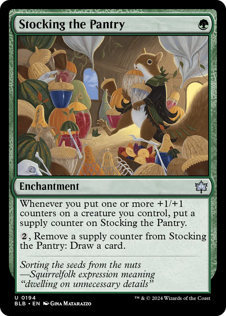 Stocking the Pantry — Bloomburrow — Magic: The Gathering
