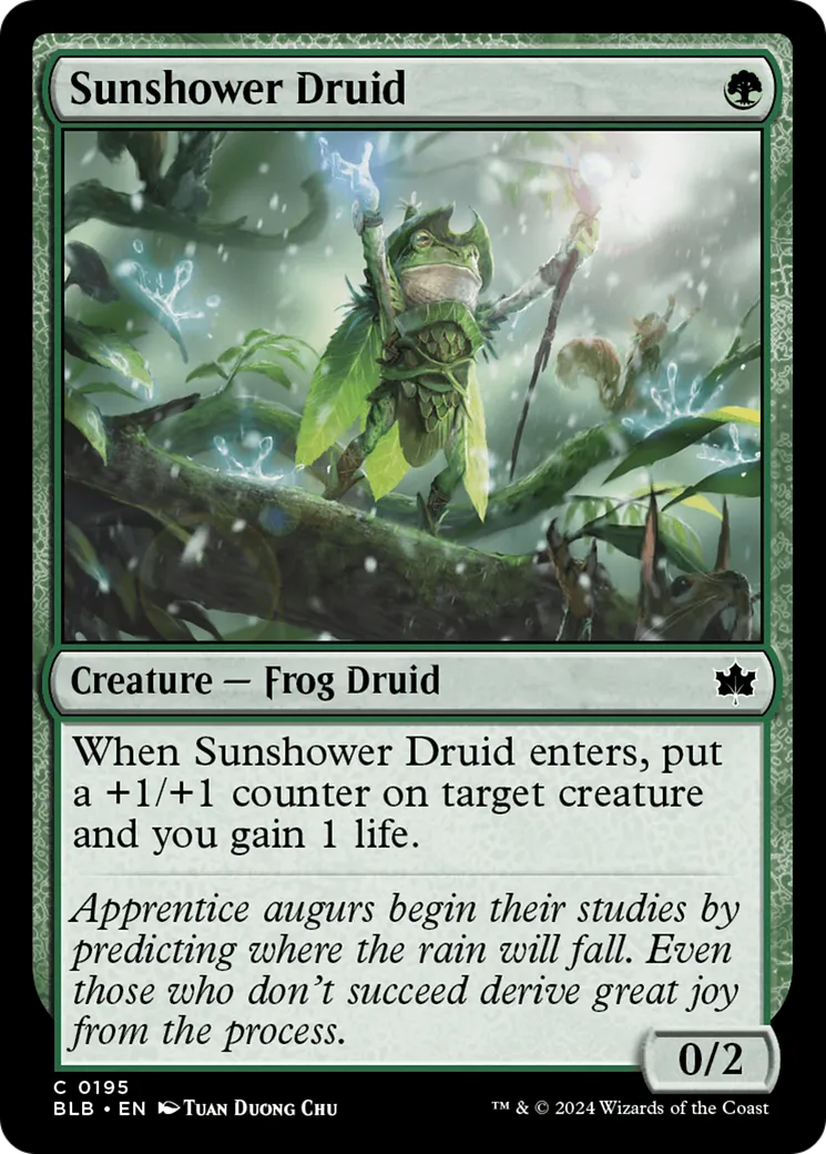 Sunshower Druid — Bloomburrow — Magic: The Gathering