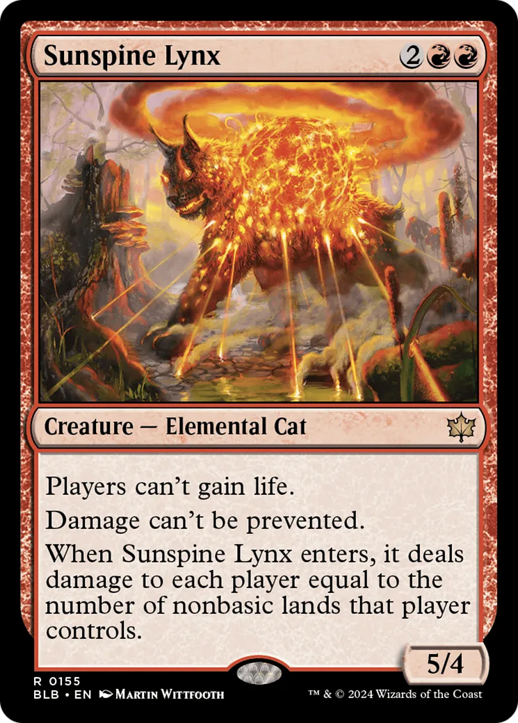 Sunspine Lynx — Bloomburrow — Magic: The Gathering