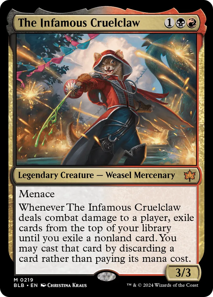 The Infamous Cruelclaw — Bloomburrow — Magic: The Gathering