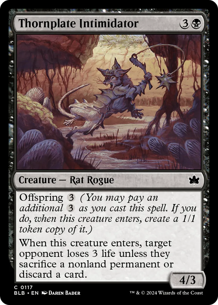 Intimidateur plaquépine — Bloomburrow — Magic: The Gathering