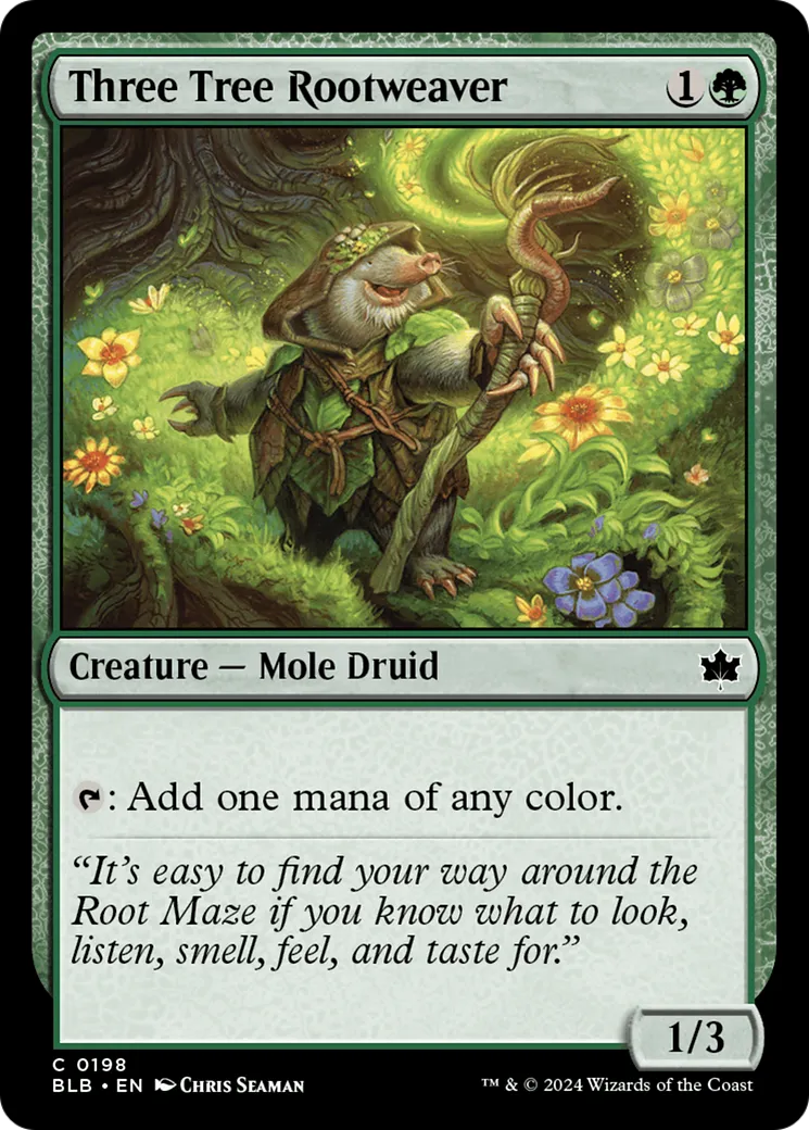Tisseracines des Trois arbres — Bloomburrow — Magic: The Gathering