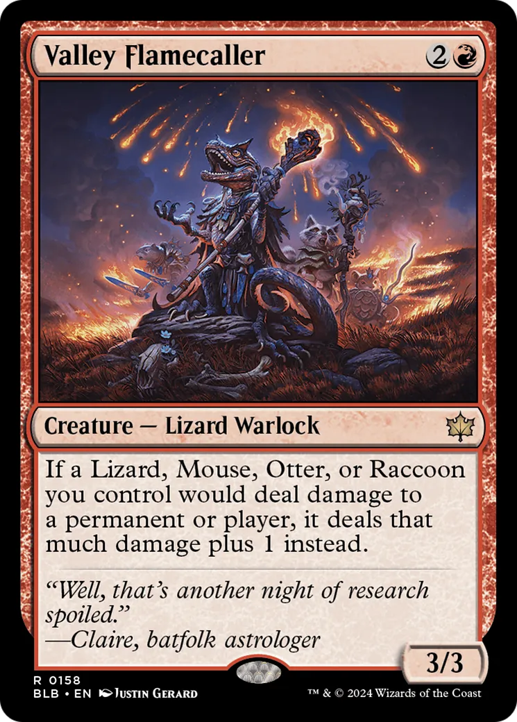 Meneur de flammes de Vallée — Bloomburrow — Magic: The Gathering