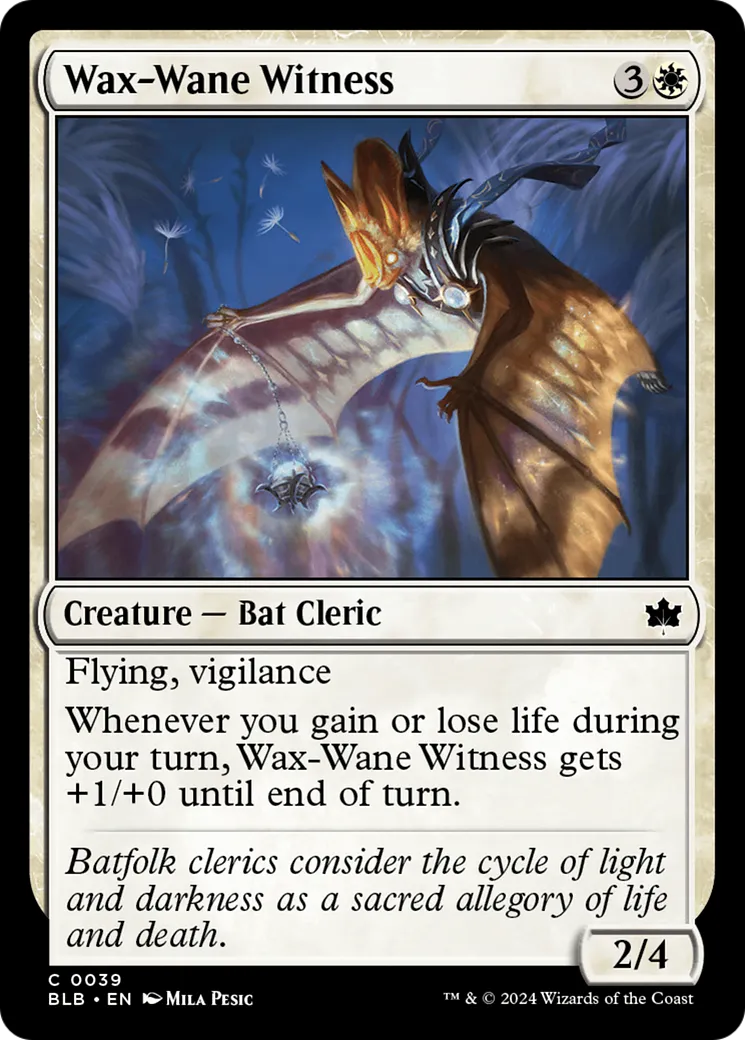 Wax-Wane Witness — Bloomburrow — Magic: The Gathering
