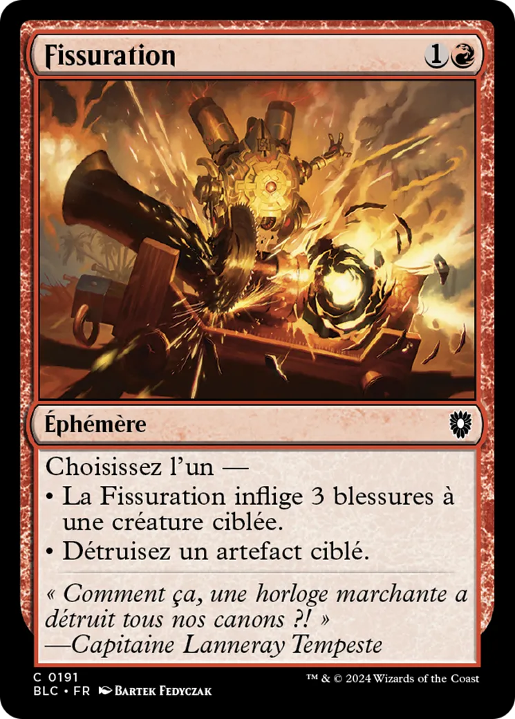 Fissuration from Bloomburrow Commander - Magic: The Gathering