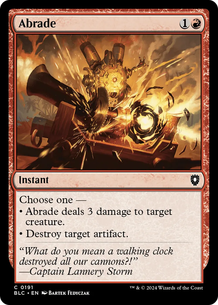 Abrade — Bloomburrow Commander — Magic: The Gathering