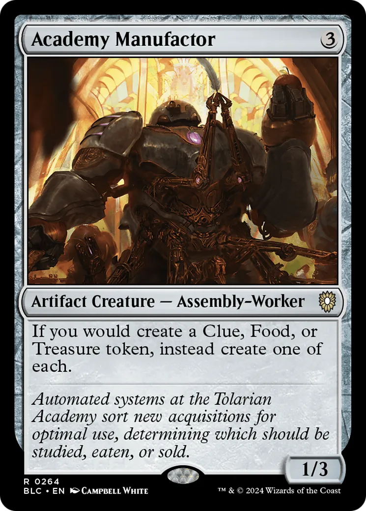 Academy Manufactor from Bloomburrow Commander - Magic: The Gathering