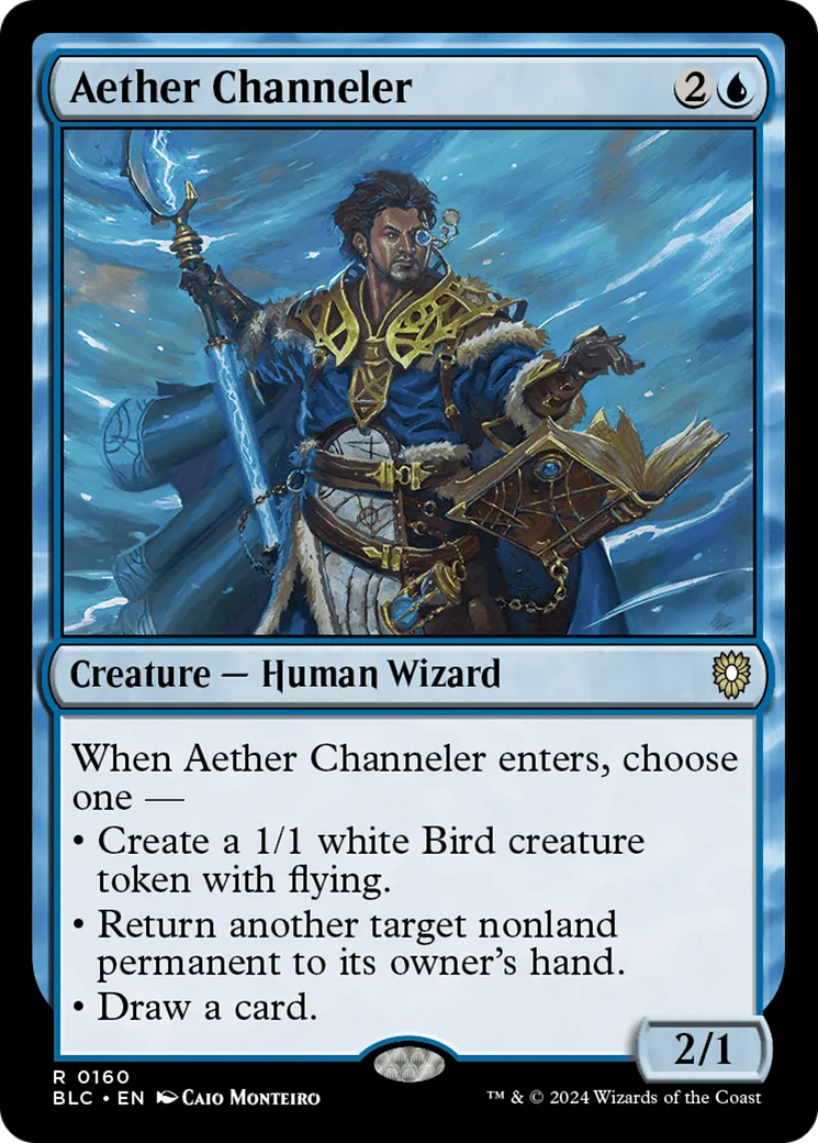 Aether Channeler from Bloomburrow Commander - Magic: The Gathering