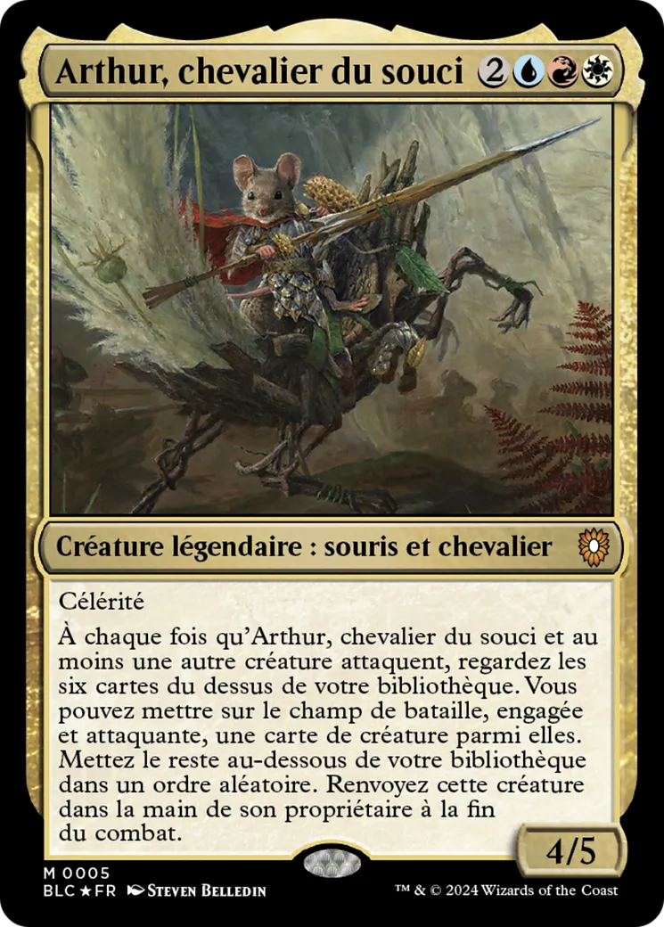 Arthur, chevalier du souci — Bloomburrow Commander — Magic: The Gathering
