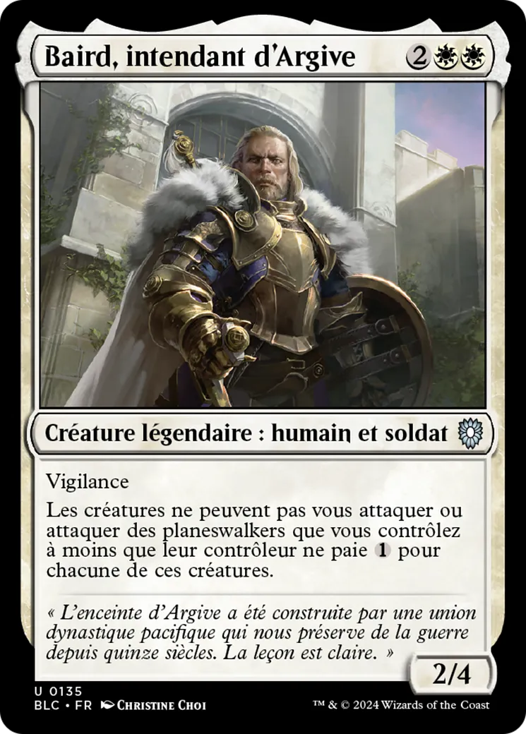 Baird, intendant d'Argive — Bloomburrow Commander — Magic: The Gathering