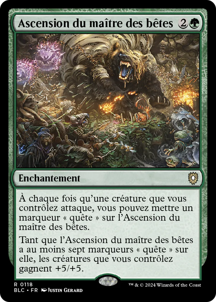 Ascension du maître des bêtes from Bloomburrow Commander - Magic: The Gathering