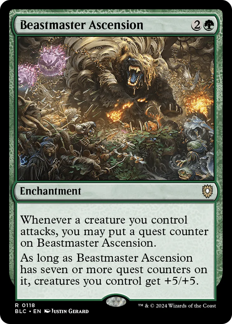 Beastmaster Ascension — Bloomburrow Commander — Magic: The Gathering
