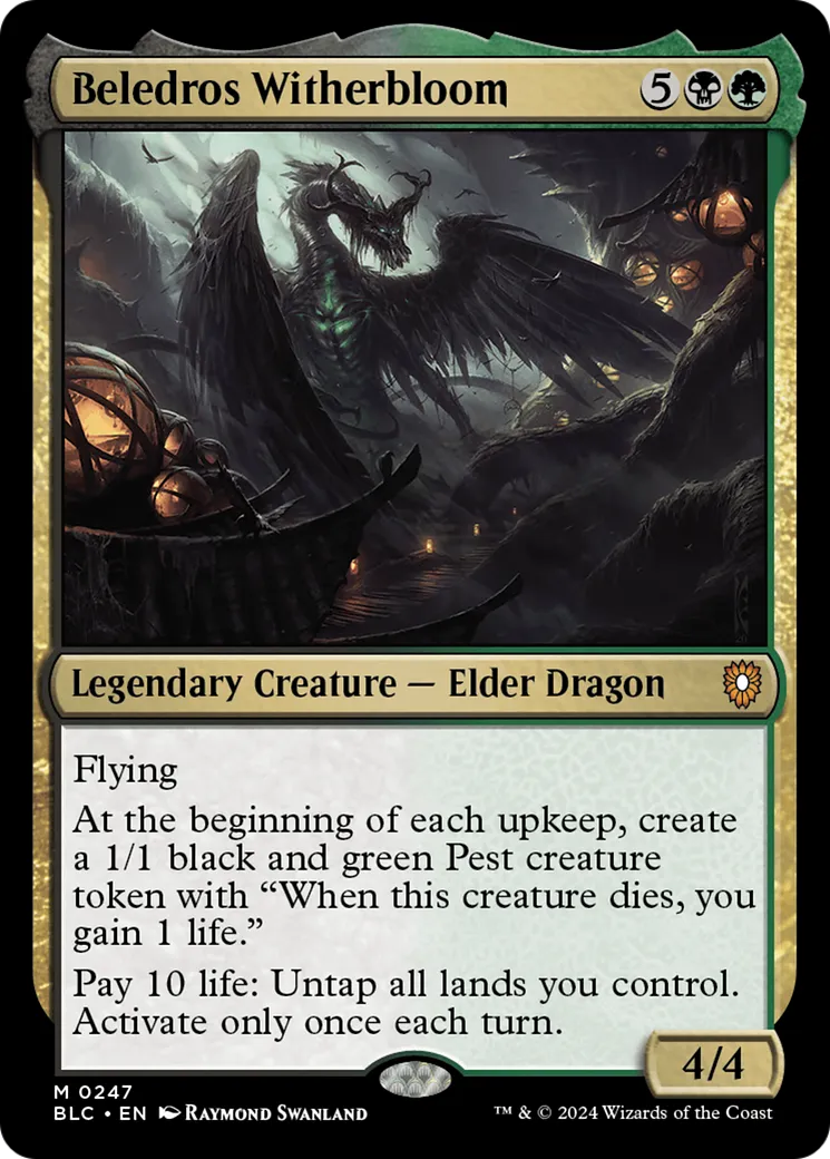 Beledros Witherbloom — Bloomburrow Commander — Magic: The Gathering