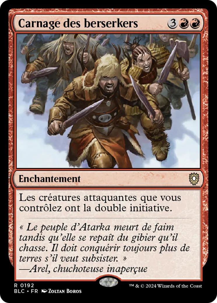 Carnage des berserkers from Bloomburrow Commander - Magic: The Gathering