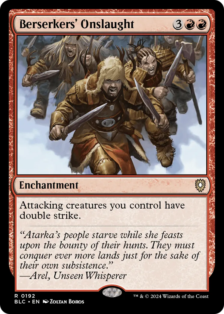 Berserkers' Onslaught — Bloomburrow Commander — Magic: The Gathering