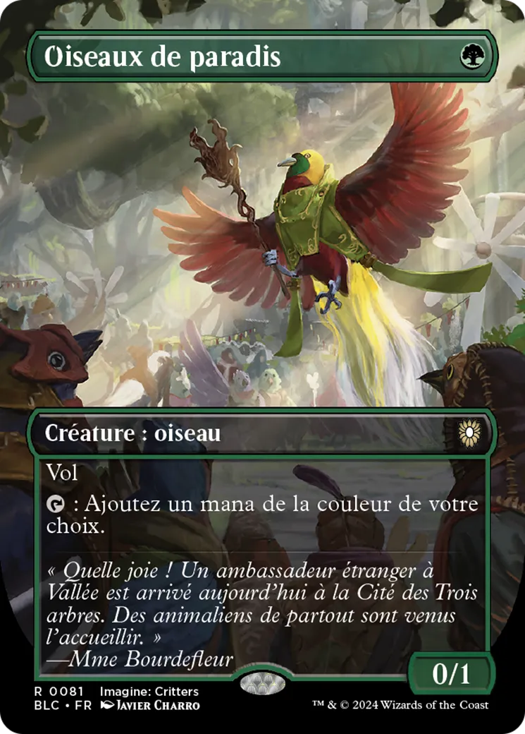 Oiseaux de paradis — Bloomburrow Commander — Magic: The Gathering