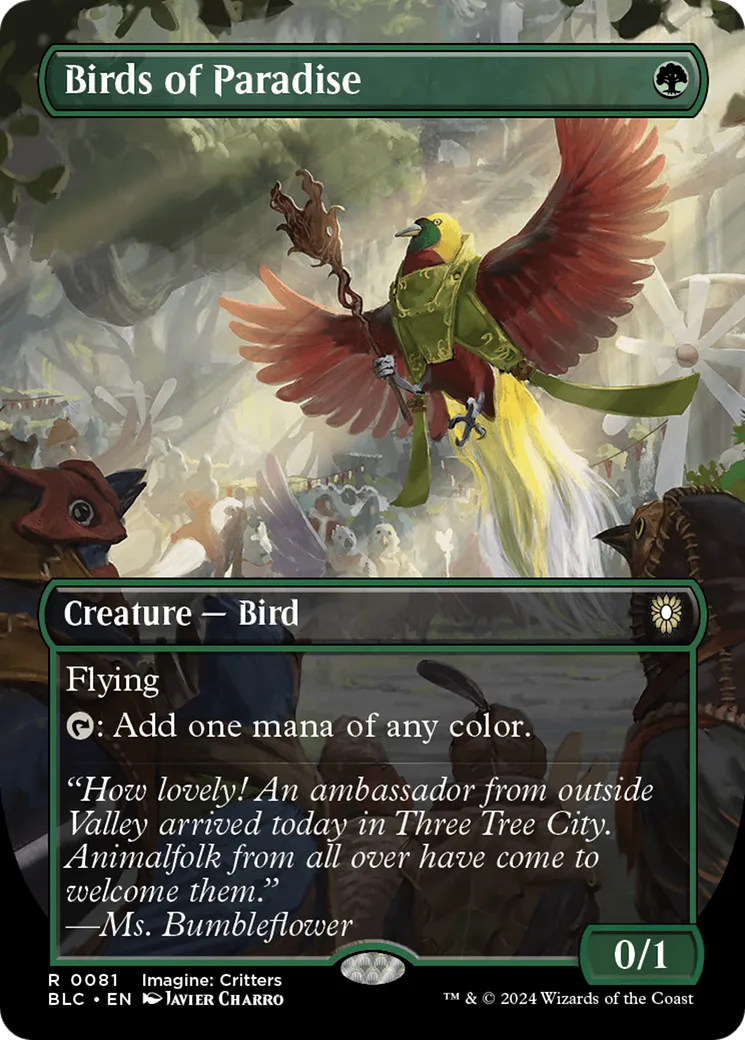 Birds of Paradise — Bloomburrow Commander — Magic: The Gathering