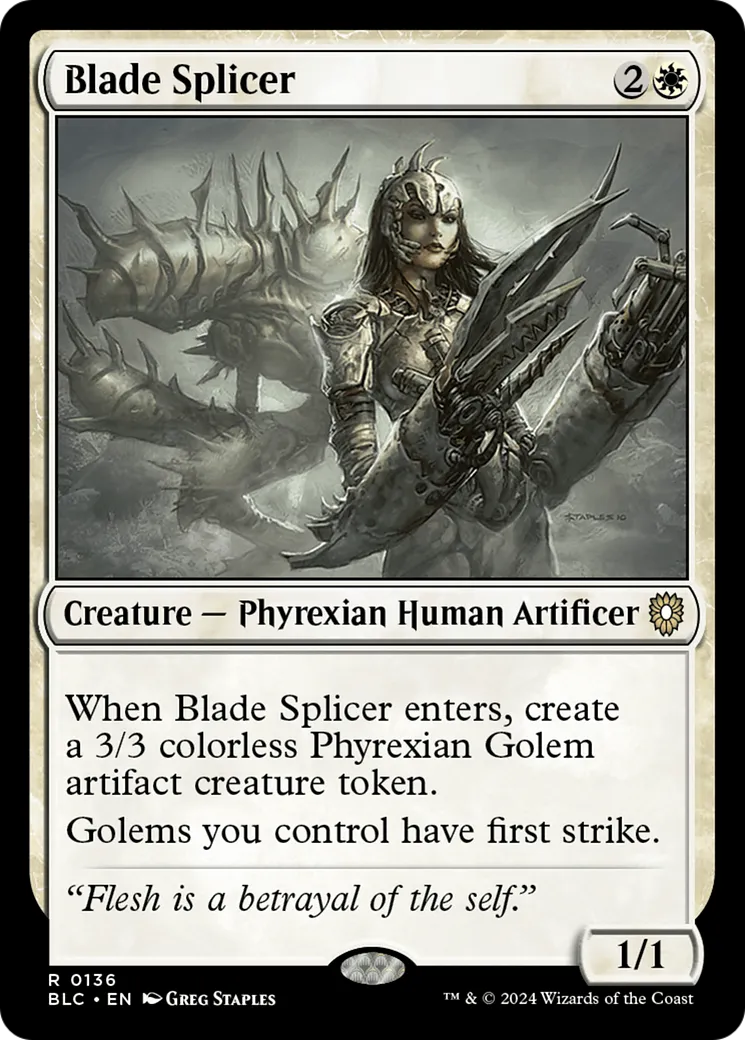 Blade Splicer — Bloomburrow Commander — Magic: The Gathering