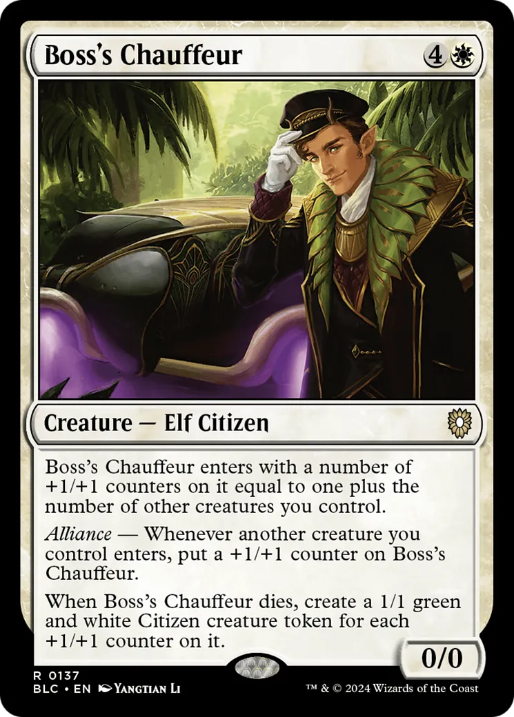 Boss's Chauffeur — Bloomburrow Commander — Magic: The Gathering
