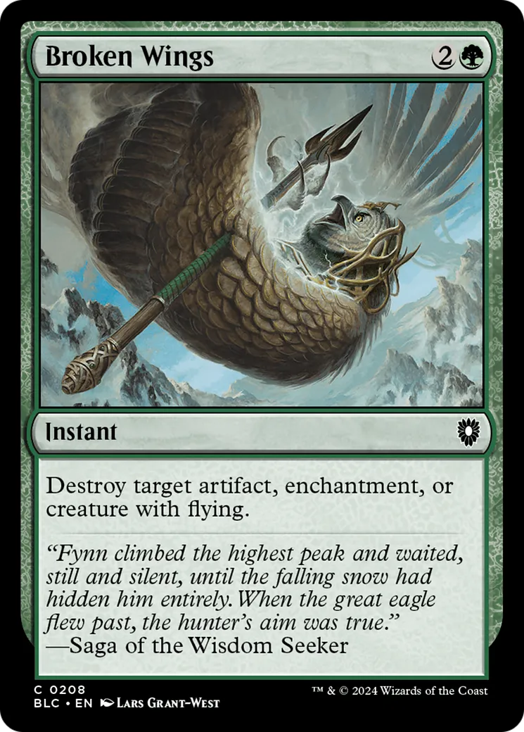 Broken Wings from Bloomburrow Commander - Magic: The Gathering