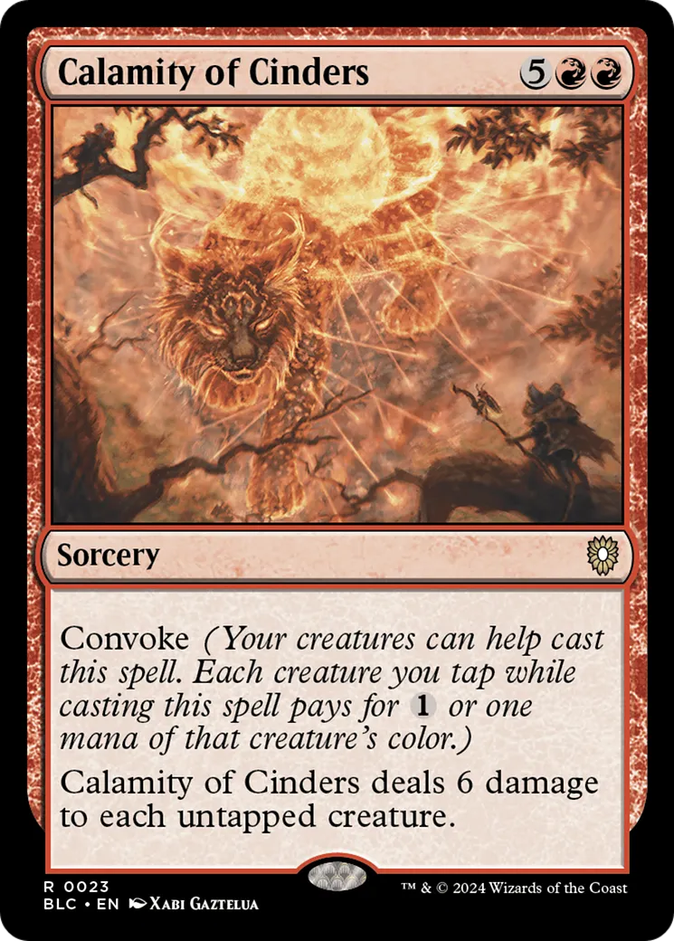 Calamité de cendres — Bloomburrow Commander — Magic: The Gathering