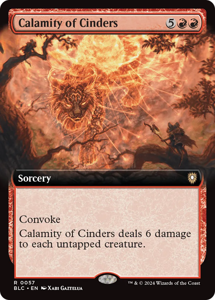 Calamity of Cinders — Bloomburrow Commander — Magic: The Gathering