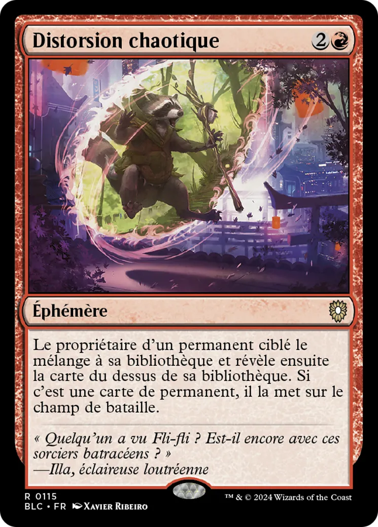 Distorsion chaotique — Bloomburrow Commander — Magic: The Gathering