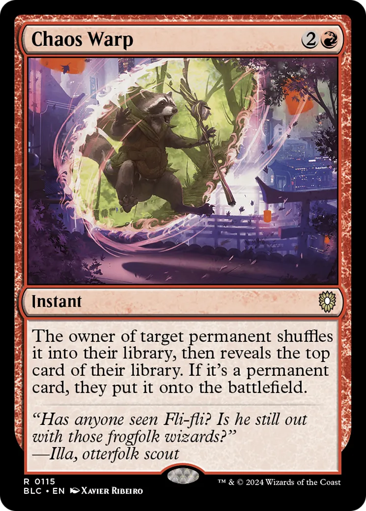 Chaos Warp — Bloomburrow Commander — Magic: The Gathering