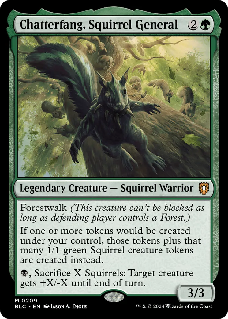 Chatterfang, Squirrel General — Bloomburrow Commander — Magic: The Gathering