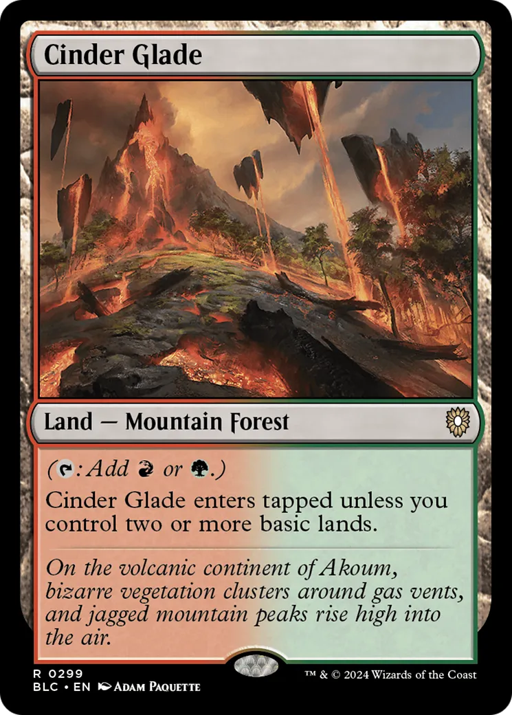 Cinder Glade from Bloomburrow Commander - Magic: The Gathering