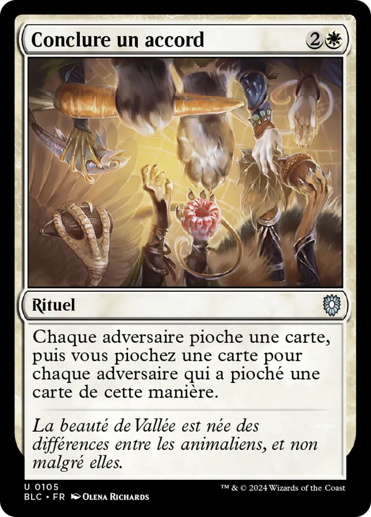 Conclure un accord — Bloomburrow Commander — Magic: The Gathering