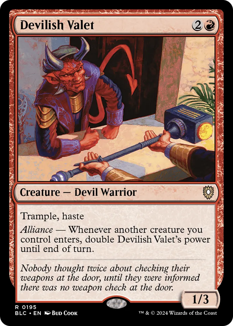 Devilish Valet — Bloomburrow Commander — Magic: The Gathering