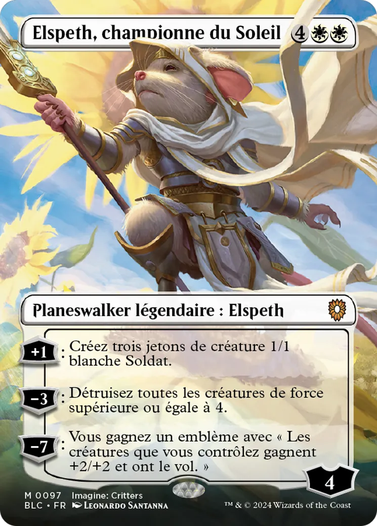Elspeth, championne du Soleil — Bloomburrow Commander — Magic: The Gathering