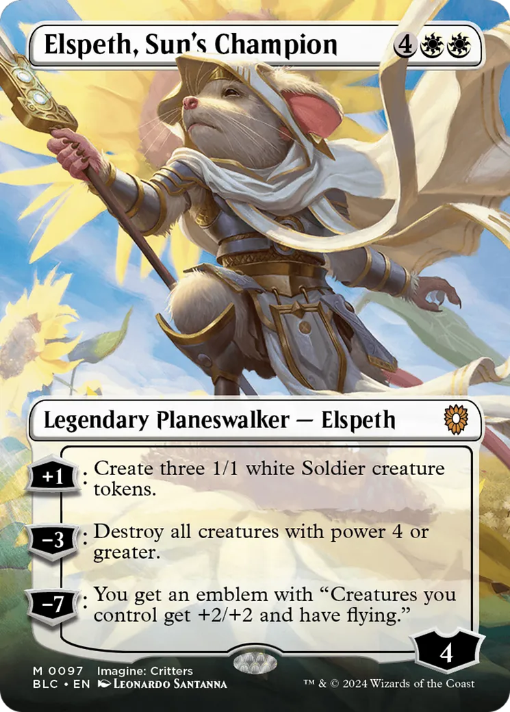Elspeth, Sun's Champion from Bloomburrow Commander - Magic: The Gathering