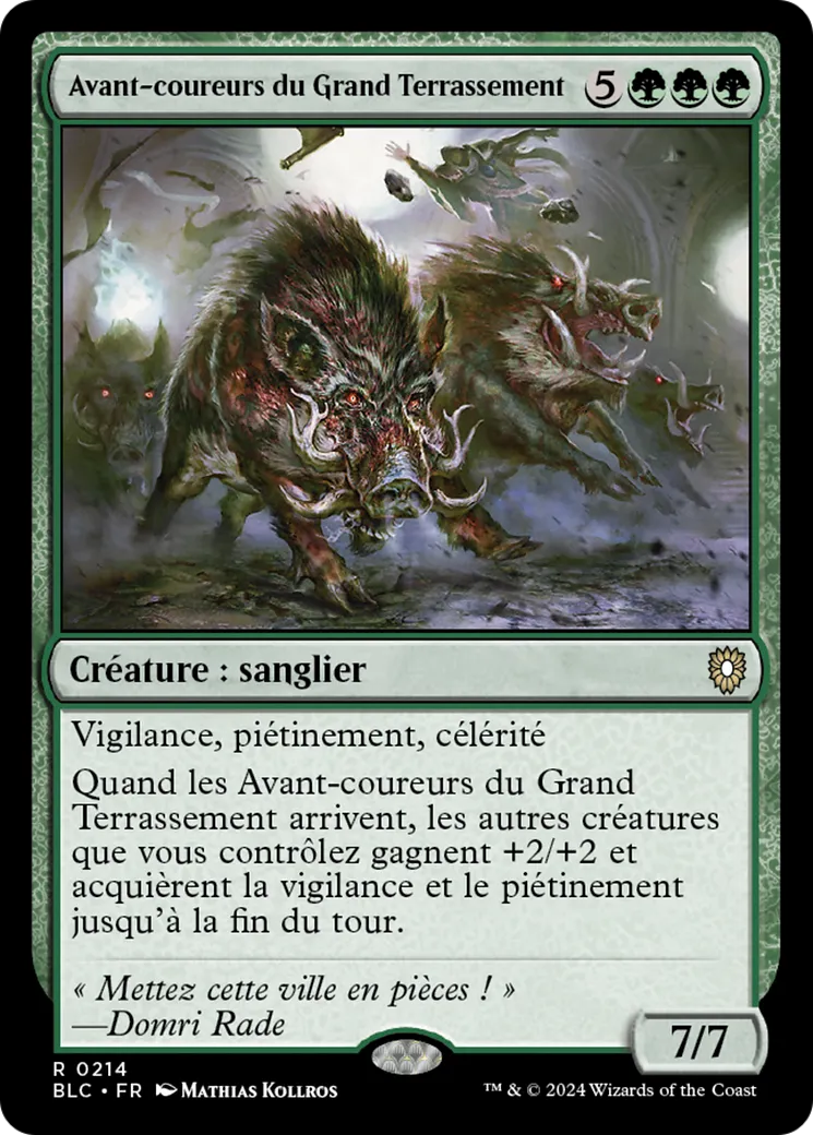 Avant-coureurs du Grand Terrassement — Bloomburrow Commander — Magic: The Gathering